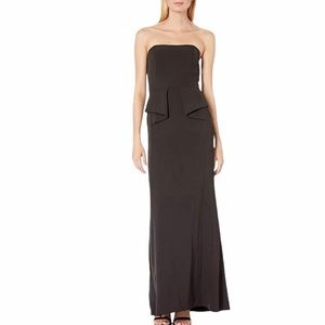 Aiden Mattox Formal Black Peplum Dress